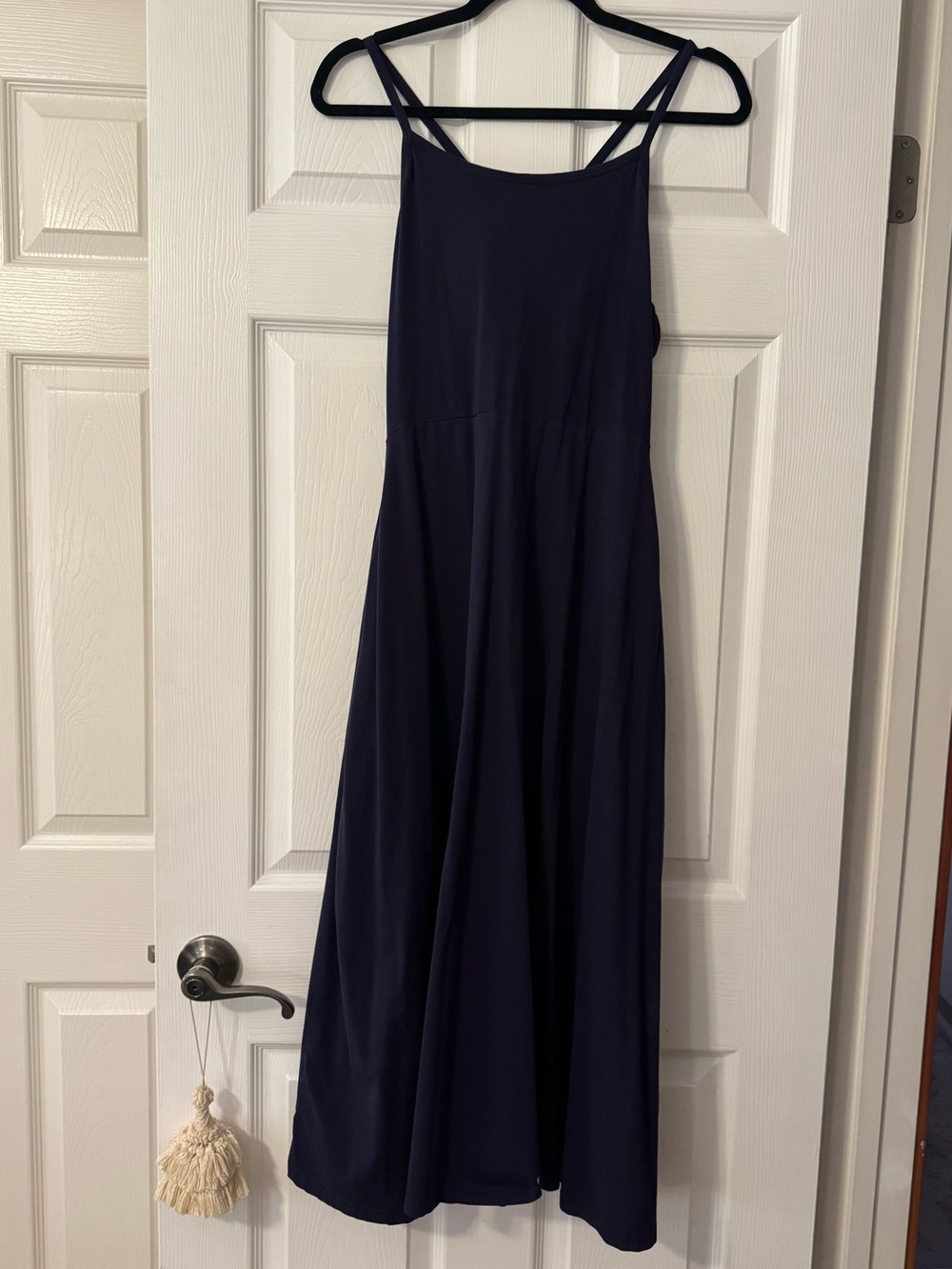 Pact Women's Eclipse Purple Fit & Flare Midi Dress